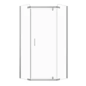 Kabiny prysznicowe - Kabina prysznicowa MILNE pięciokątna 80x80cm chrom SEVANTE - miniaturka - grafika 1