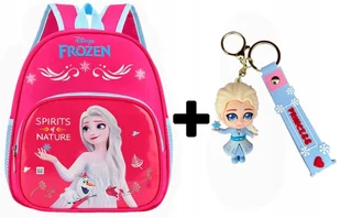 Plecak przedszkolny FROZEN do szkoły przedszkola Kraina Lodu + BRELOK duży - Plecaki szkolne i tornistry - miniaturka - grafika 1