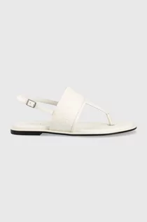 Sandały damskie - Calvin Klein sandały damskie kolor biały HW0HW01536 - grafika 1