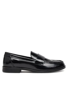 Calvin Klein Loafersy City Sleek HW0HW02306 Czarny - Półbuty damskie - miniaturka - grafika 1