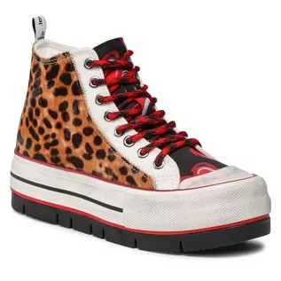 Trampki damskie - Trampki DESIGUAL - Crush Animal Print 22SSKA32 9019 - grafika 1