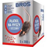 Zwalczanie i odstraszanie szkodników - Bros Płatkil na myszy i szczury 5 x 200 g - miniaturka - grafika 1