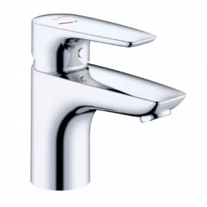 KLUDI 343890575WR4 PURE&SOLID jednouchwytowa bateria umywalkowa 75, bez zestawu odpł., przepływ 3,8 l/min - Baterie umywalkowe - miniaturka - grafika 1