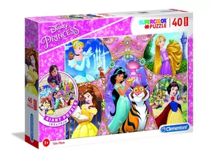 Puzzle Supercolor 40 podłogowe Księżniczki - Puzzle - miniaturka - grafika 1