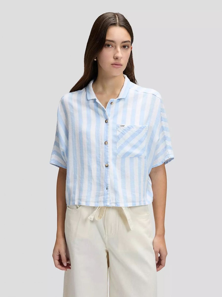camicie damskie lee 112378262 stripe