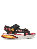 Buty dla chłopców - Skechers Sandały Mega-Splash 4K- 402161L/BKRD Czarny - miniaturka - grafika 1
