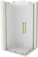Kabiny prysznicowe - Mexen Velar Duo kabina prysznicowa rozsuwana 100x90 cm, szron, złota - 871-100-090-32-50 - miniaturka - grafika 1