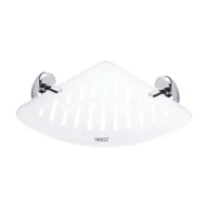 Półki łazienkowe - Nimco Unix - Półka narożna IXI z frezowaniem, chrom UN X212-26 - miniaturka - grafika 1