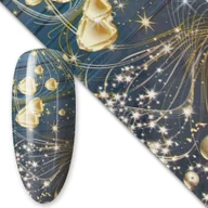 Ozdoby do paznokci - Folia transferowa Christmas 100 cm Nr 10 - miniaturka - grafika 1