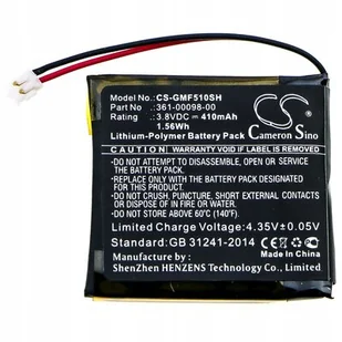 Cameron Sino Cameron Sino Fenix 5s Plus 361-00098-00 410mAh 1.56Wh Li-Polymer 3.8V Cameron Sino) - Akcesoria do smartwatchy - miniaturka - grafika 1