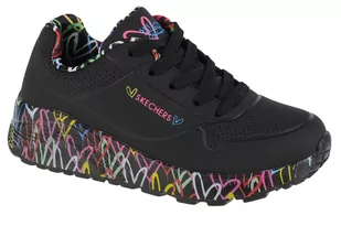 Skechers Uno Lite 314976L-BKMT dziewczęce sneakersy, czarne, rozmiar 35 - Buty dla dziewczynek - miniaturka - grafika 1