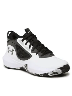 Under Armour Buty Ua Gs Lockdown 6 3025617-101 Biały - Buty sportowe damskie - miniaturka - grafika 1