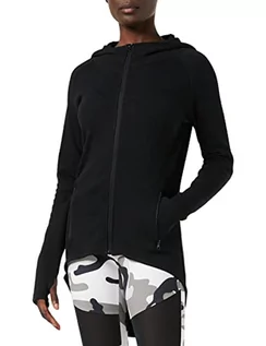 Bluzy damskie - Urban Classics Damska bluza Athletic Interlock Zip Hoodie Hoodie z zamkiem błyskawicznym, czarny (czarny 7), XS - grafika 1