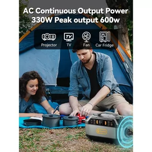 Flashfish P56 Portable Power Station, 288.6Wh/78000mAh Battery Pack Solar Generator, 330W AC Output, 600W Peak Output - Akcesoria turystyczne Flashfish P56 Portable Power Station, 288.6Wh/78000mAh Battery Pack Solar Generator, 330W AC Output, 600W Peak Output - Akcesoria turystyczne - miniaturka - grafika 5