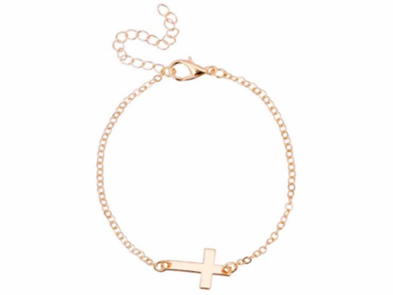 Damska bransoletka celebrytka krzyż