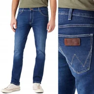 Spodnie męskie - Wrangler LARSTON SLIM For Real DżINS DOPASOWANE SPODNIE JEANSOWE W29 L34 - miniaturka - grafika 1