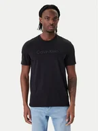Koszulki męskie - Calvin Klein T-Shirt LV04LF810G Czarny Regular Fit - miniaturka - grafika 1