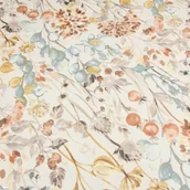 Obrusy i serwetki - Owalny obrus bawełniany plamoodporny z wzorem Suche kwiaty Brązowe - miniaturka - grafika 1