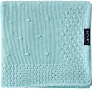 Koce i narzuty dla dzieci - Bambusowy koc - popcorn mięta 80x100 cm Lullalove - miniaturka - grafika 1