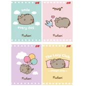 Zeszyty szkolne - 4 X ZESZYT A5, 32 KARTKI, KRATKA, PUSHEEN KOTEK KOT - miniaturka - grafika 1