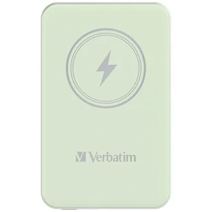 Verbatim Charge 'n' Go Magnetic Wireless Power Bank 5000mAh zielony - Powerbanki - miniaturka - grafika 1