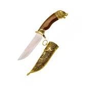 Repliki - broń - Średniowieczny Sztylet Sokolnika Amont Decor Habitat - Sztylet Sokolników z symbolem Tygrysa - miniaturka - grafika 1