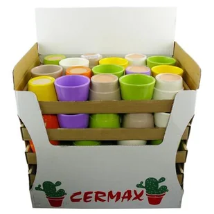 Osłonka kaktus 501 8 cm mix kolorów - Donice - miniaturka - grafika 1