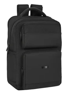 safta Unisex plecak dziecięcy na laptopa 15,6 cala i USB, z 2 kieszeniami Sevilla FC Premium, 310 x 130 x 440 mm, czarny, Estándar, czarny, Standard - Plecaki szkolne i tornistry - miniaturka - grafika 1