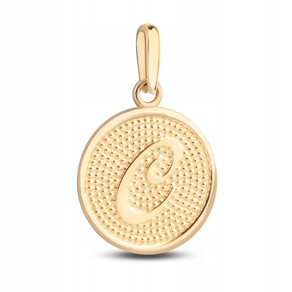 ZŁOTA WYJĄTKOWA ZAWIESZKA MEDALIK LITERKA C 333