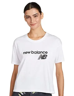 New Balance Damska koszulka o regularnym kroju - Koszulki i topy damskie - miniaturka - grafika 1