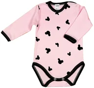 Body dla niemowląt - Body długi rękaw MYSZKA RÓŻ r 62 KLEKLE - miniaturka - grafika 1