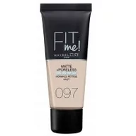 Podkłady do twarzy - Maybelline Fit Me Foundation matujący podkład do twarzy 97 Natural Porcelain 30ml - miniaturka - grafika 1