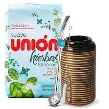 Zestaw Startowy do Yerba Mate Union Hierbas Serranas + Matero Bombilla