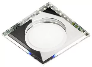 Candellux Lighting oczko led kwadratowe SSP-22 CH/TR+WH 2263885 do wpuszczenia szklane transparentne 2263885 - Oprawy, klosze i abażury - miniaturka - grafika 1