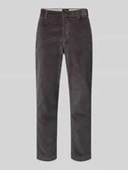 Spodnie męskie - Chinosy o kroju tapered fit ze sztruksu - miniaturka - grafika 1
