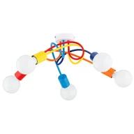 Lampy sufitowe - Lampa sufitowa wisząca Disel multikolor 5xE27x15W dziecięca wym: 22 x 54 x 54 cm metal Alfa - miniaturka - grafika 1