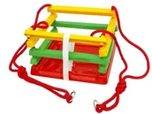 Place zabaw - TUPIKO KOLOROWA HUŚTAWKA DLA DZIECKA PASEK SZCZEBELKI HPP1400 - miniaturka - grafika 1