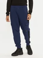 Spodnie sportowe męskie - Hugo Spodnie dresowe Disland 50521407 Granatowy Regular Fit - miniaturka - grafika 1
