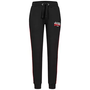 Spodnie damskie - Lonsdale Damskie spodnie do biegania Keereen, czarny/czerwony/biały, XL - grafika 1