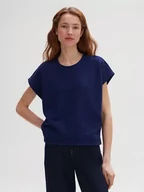 Bluzy damskie - OPUS Bluza w kolorze granatowym - miniaturka - grafika 1