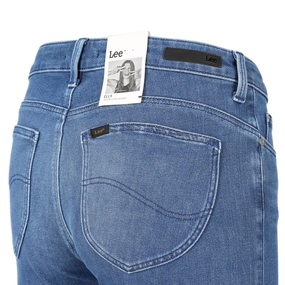 LEE ELLY CUSTOM CROP SUNDOWN BLEACH L32RQYYC 28/31