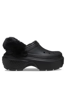 Crocs Klapki Stomp Lined Clog 208546 Czarny - Klapki i japonki męskie - miniaturka - grafika 1