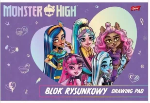 Blok rysunkowy A4/20K Monster High (10szt) - UNIPAP - Szkolne artykuły papiernicze - miniaturka - grafika 1