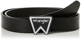 Wrangler Damski pasek z logo, czarny, 80, czarny - Paski - miniaturka - grafika 1