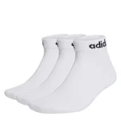 Skarpetki męskie - Adidas skarpety sportowe białe Ankle zestaw 3 szt., Rozmiar UE 49 - 51 - miniaturka - grafika 1