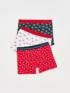 Skarpetki dla dzieci - Reserved - Bawełniane bokserki 3 pack - jasnoszary - miniaturka - grafika 1