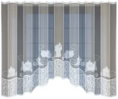 Firany - Firanka żakardowa 246950 biała z taśmą marszczącą 160x300 cm - miniaturka - grafika 1