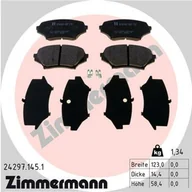 Klocki hamulcowe - Klocki hamulcowe - komplet ZIMMERMANN 24297.145.1 - miniaturka - grafika 1