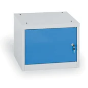 Szafy i regały magazynowe - B2B Partner Kontenery warsztatowe BL 1000 XB35-MGD grey/blue - miniaturka - grafika 1