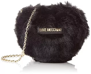 Torebki damskie - Love Moschino Damska torba na ramię Borsa Soft Pl Nero, czarna, 13 x 15 x 8 - grafika 1